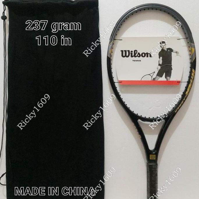 RAKET TENIS WILSON HYPER HAMMER 2.3 GRAY/GOLD - HYPER CARBON -ORIGINAL