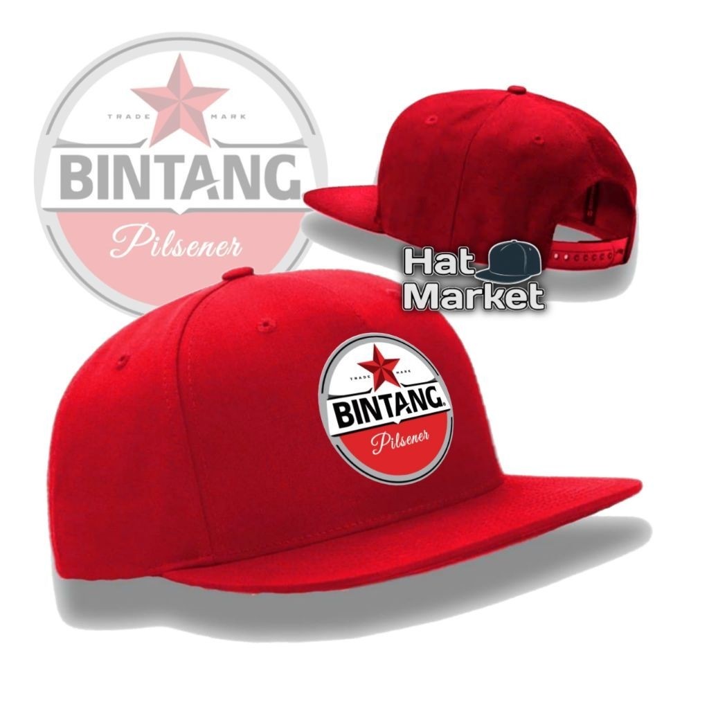 BINTANG BALI | Topi Snapback Hip Hop - Snapback Flat Visor Caps