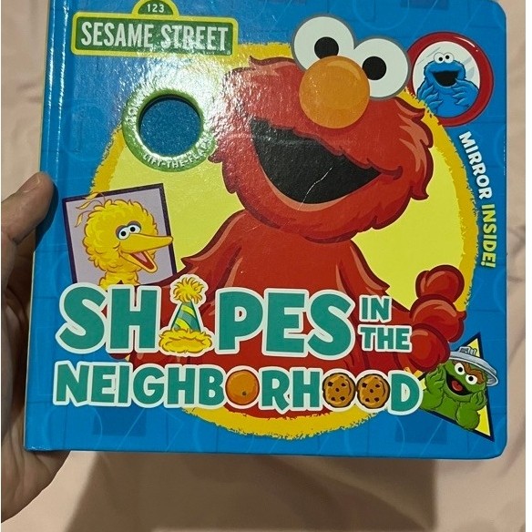 Big Bad Wolf Board Book - Sesame Street learn shapes with surpise mirror