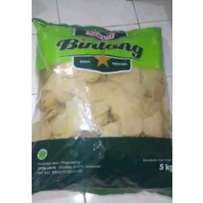 Krupuk udang bintang (piring)