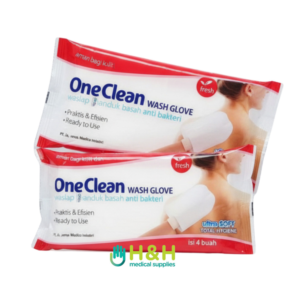 One clean washglove waslap / Waslap / Handuk Basah Anti Bakteri