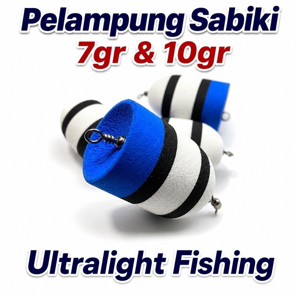 Pelampung Sabiki Ultralight 7gr & 10gr Mini Popper Anti Melintir