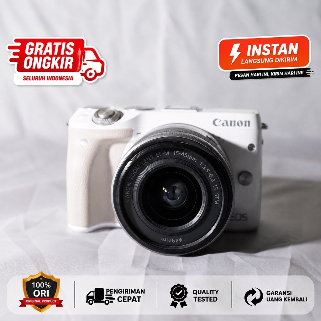 Canon EOS M3 Kit 15-45mm / Kamera Mirrorless Canon EOS M3/ Canon  M3 Kit