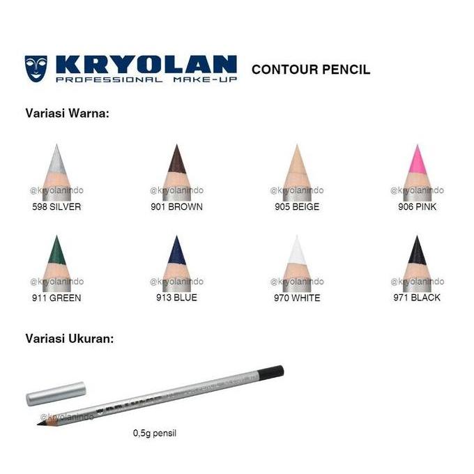 Kryolan Contour Pencil For Face And Body Contouring