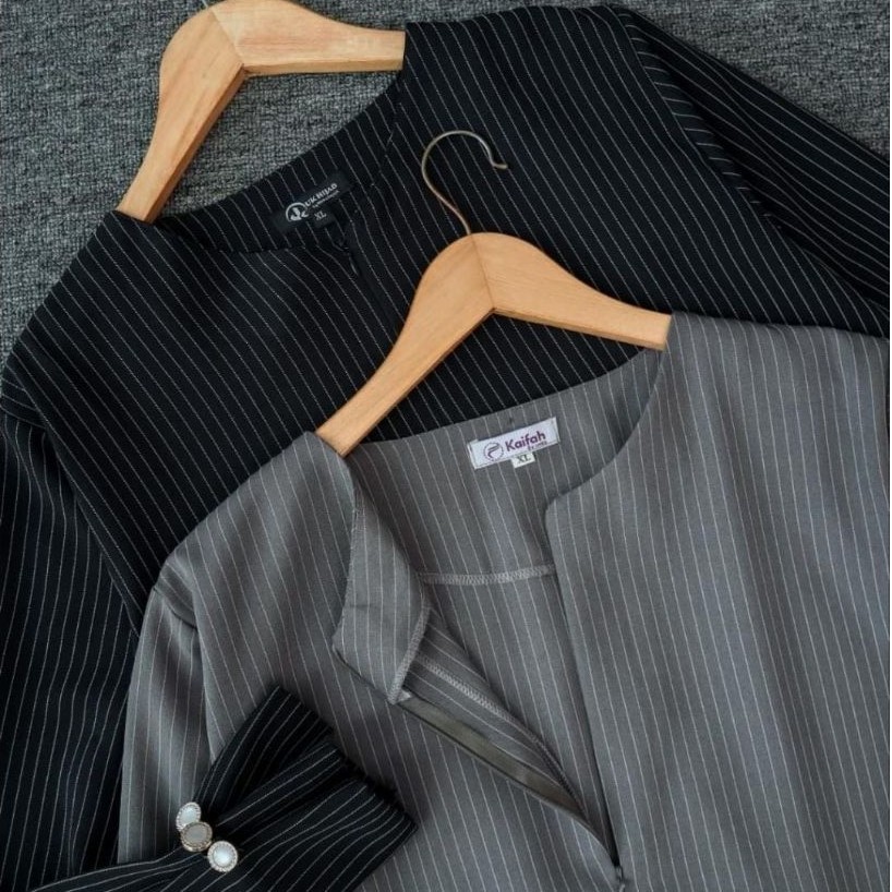 LANGSUNG DIKIRIM GAMIS SALUR SET KHIMAR ANTI UV BONUS CADAR STRIPE ABAYA MADINA SET GAMIS UMROH DAN 