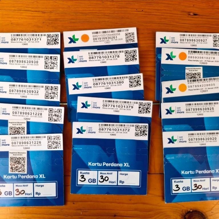 Jual Kartu Perdana XL 3GB Siap pakai
