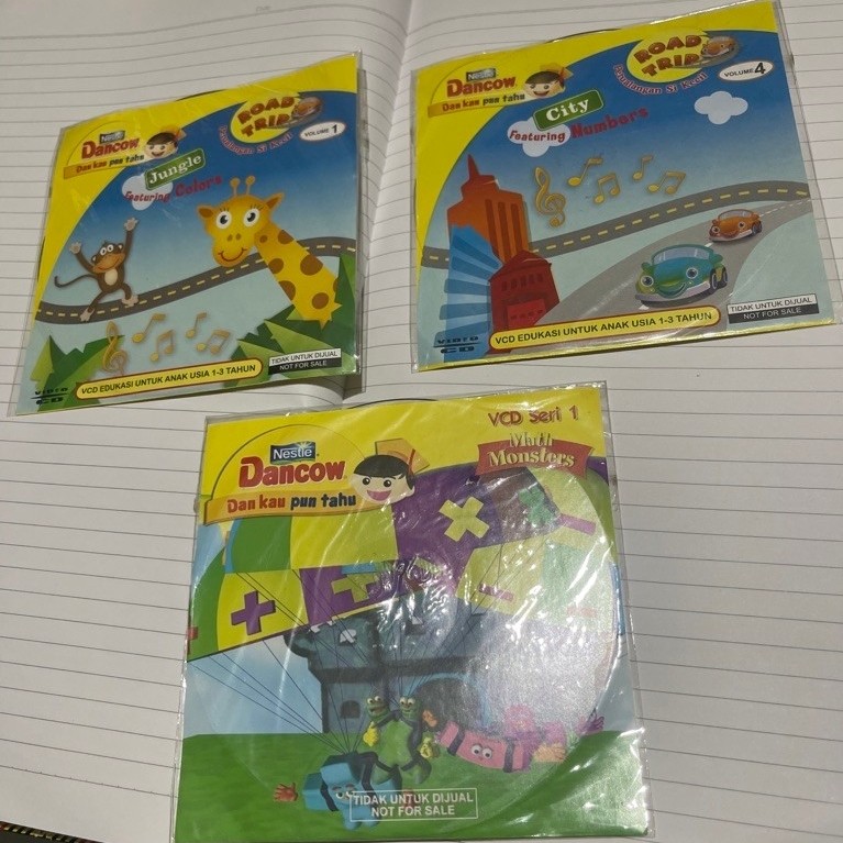 3 PCS VCD EDUKASI DANCOW