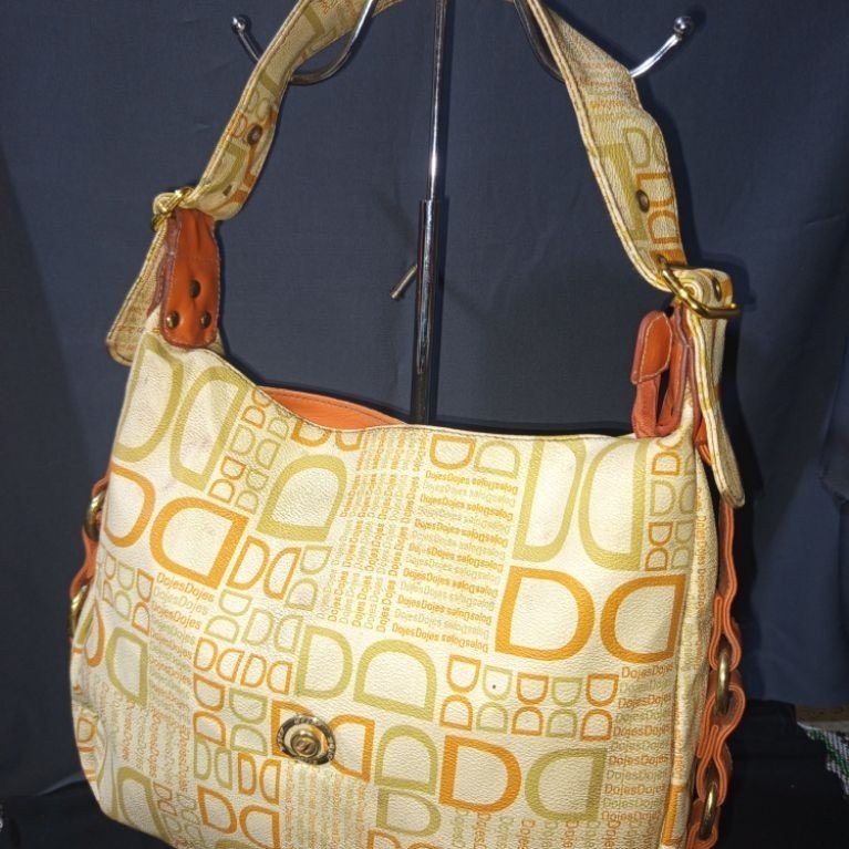 Shoulder Bag Dojes Vintage  Unik Kulit Asli PVC second ori
