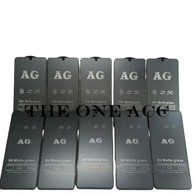[CUCI GUDANG] TEMPERED GLASS AG MATTE UNTUK TIPE HP SAMSUNG Hitam