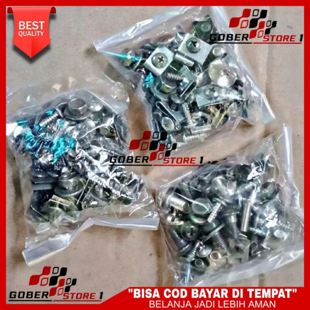 Satu set baut / baud full body motor Nova Dash 125 ( Honda Nova Dash 125 )
