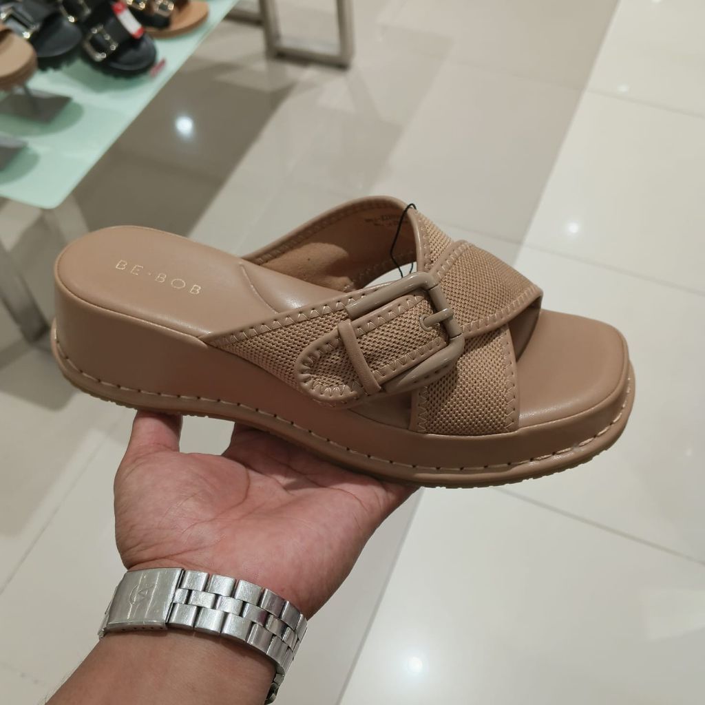 BE BOB SANDAL WEDGES CANTIK - WEDGES WANITA STYLISH - ORIGINAL