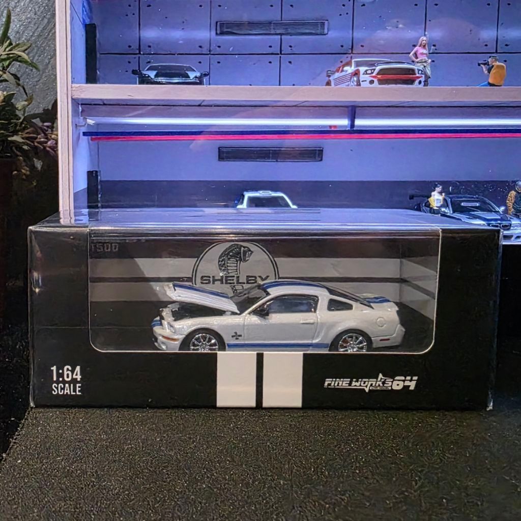 Fine Works Fineworks Ford Mustang Shelby GT500 Putih Biru White Blue NEW SEALED