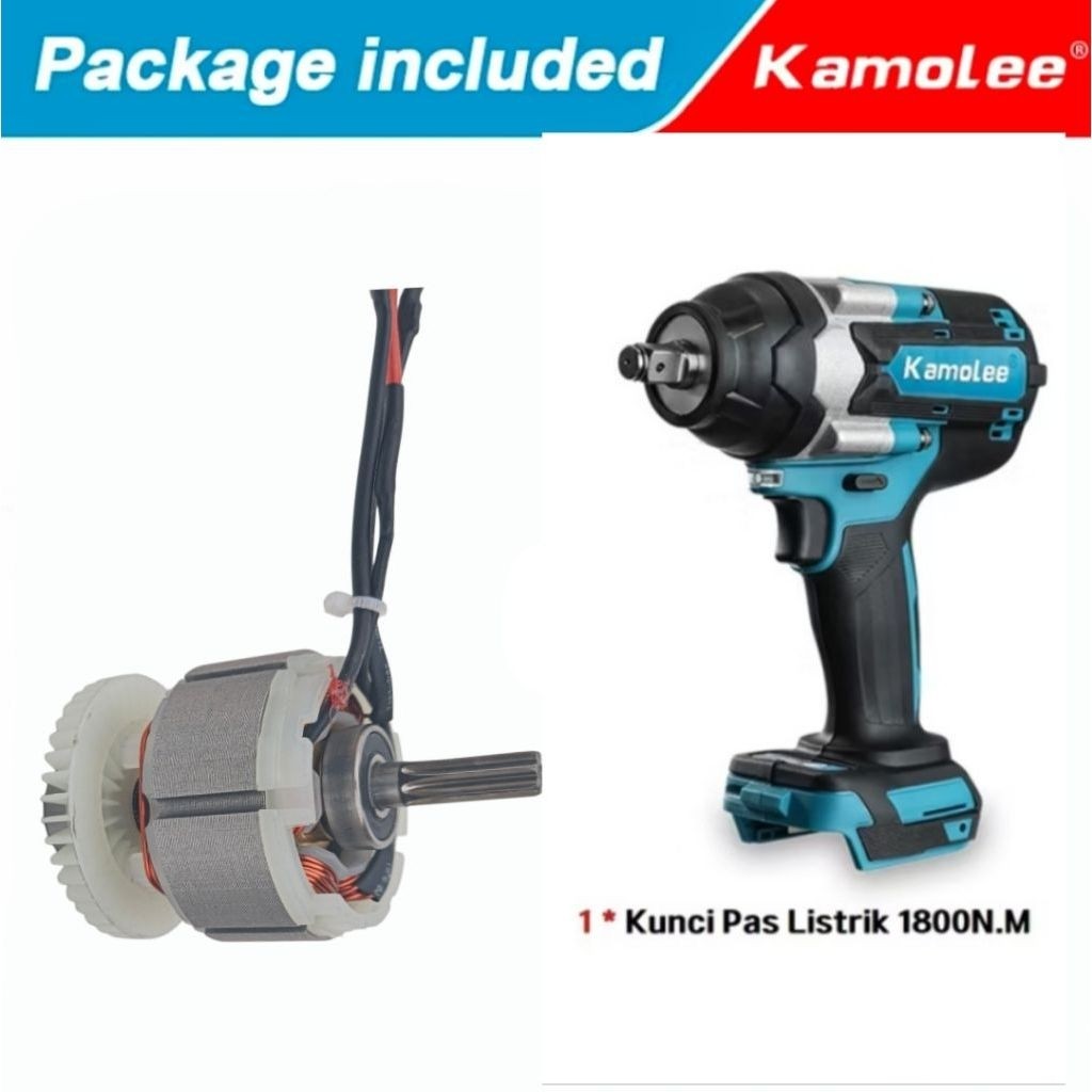 DINAMO IMPACT WRENCH KAMOLE 1800NM KAMOLEE IMPACT WRENCH 180ONM KAMOLEE
