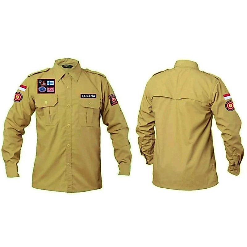 Kemeja M-TAC Outdor  Pria  Wanita TAGANA. Logo Patch Rubber