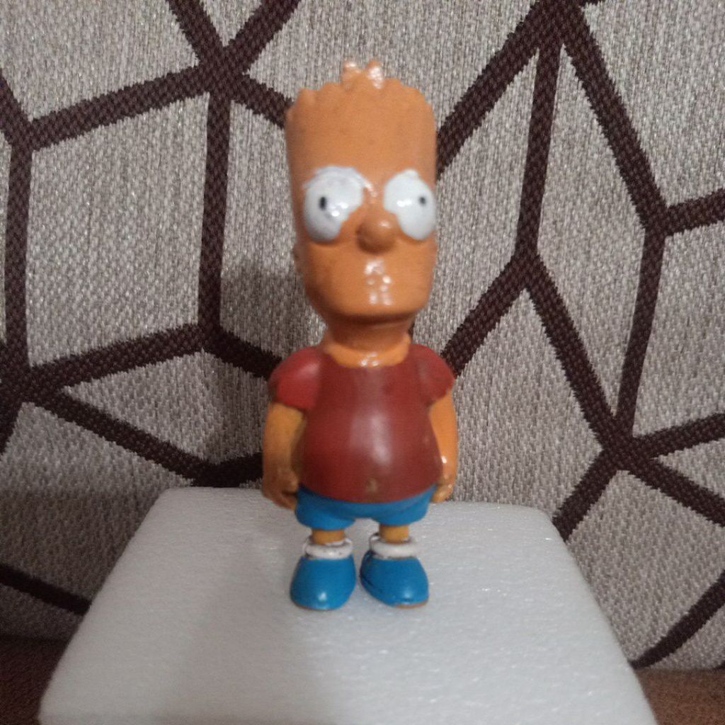 mainan Anak Action Figur Film The Simpsons Family, Bart Simpson, prelove atau second