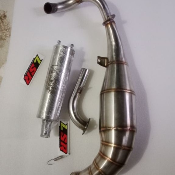knalpot racing sanexq50 hussar malika merk LSR RACING