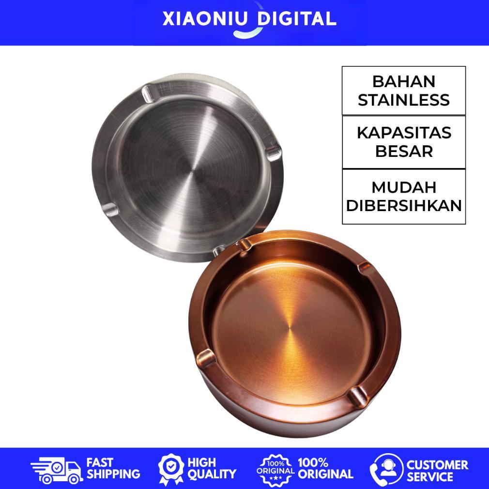 [Stainless Steel] Asbak Tebal Kapasitas Besar Mudah Dibersihkan Untuk [Rumah Cafe Restoran]
