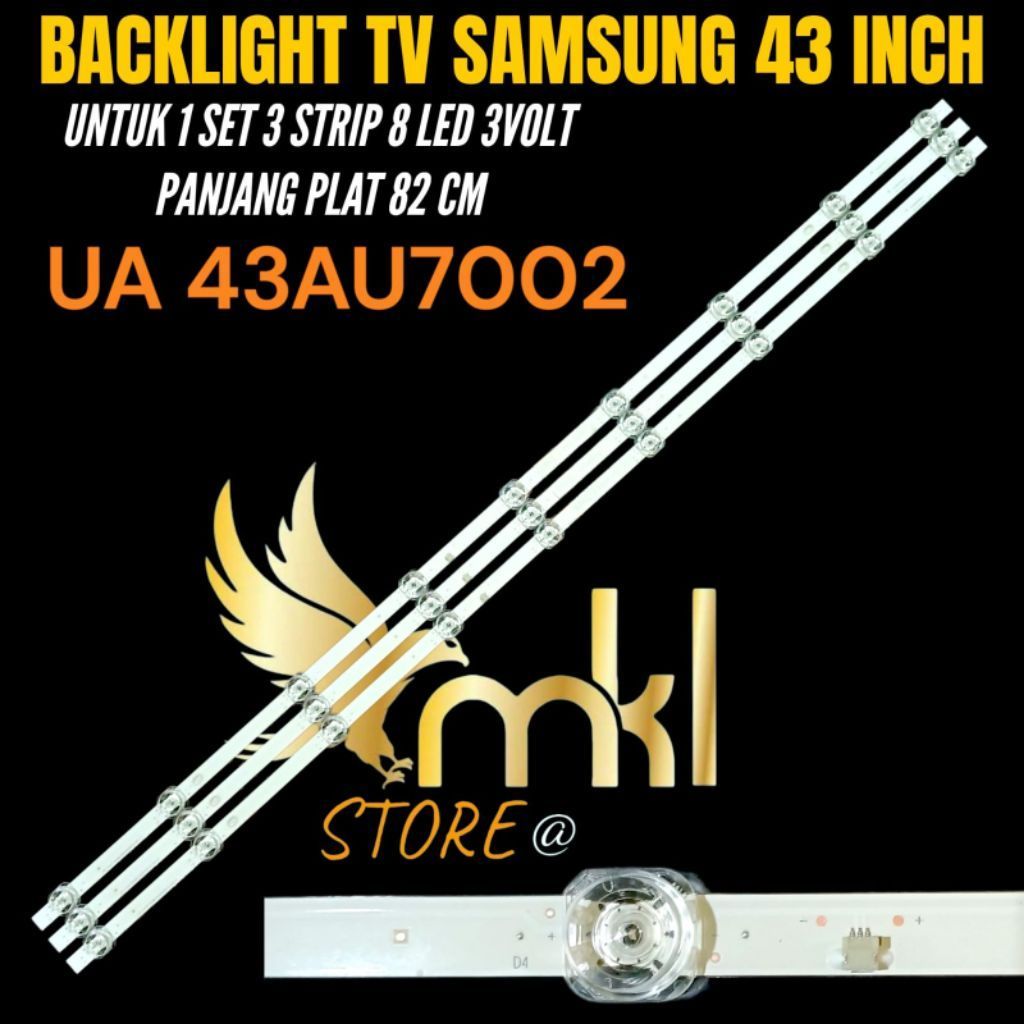 BACKLIGHT TV LED SAMSUNG 43 INCH UA-43AU7002 BACKLIGHT TV SAMSUNG 43 INCH