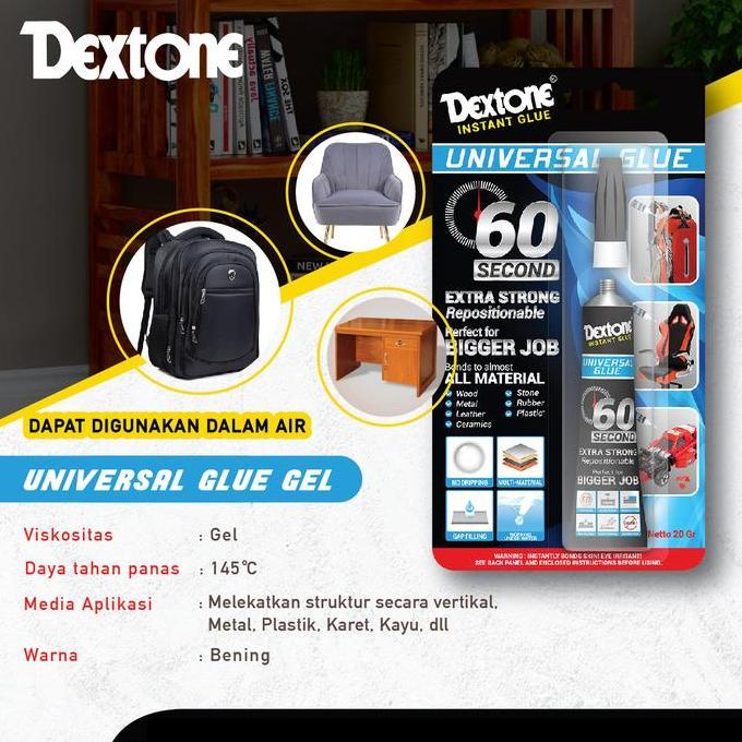 Dextone Lem Serbaguna Universal Glue Gel - 20g