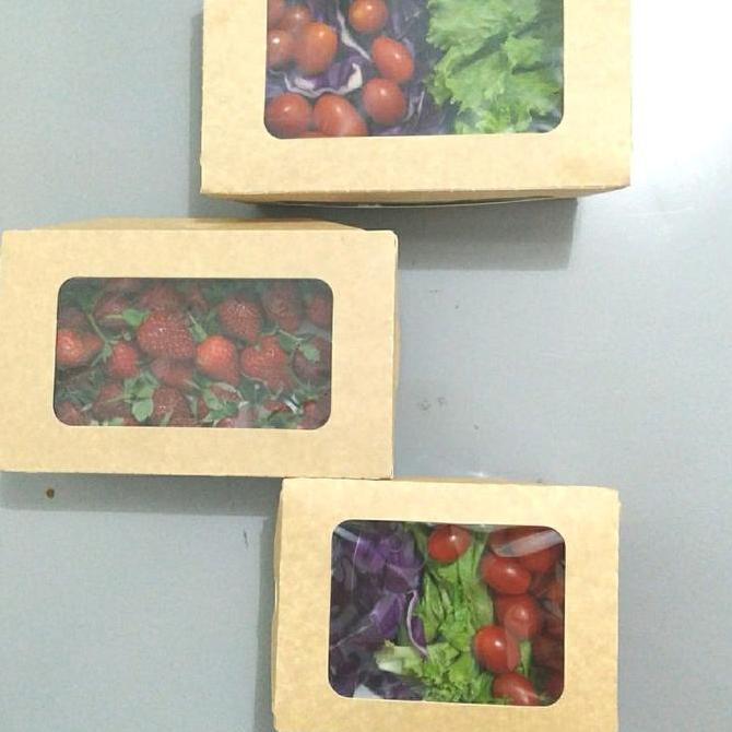 [25Pcs] Food Grade Brown Kraft Paper Lunch Box (Xl) / Paper Box Windows