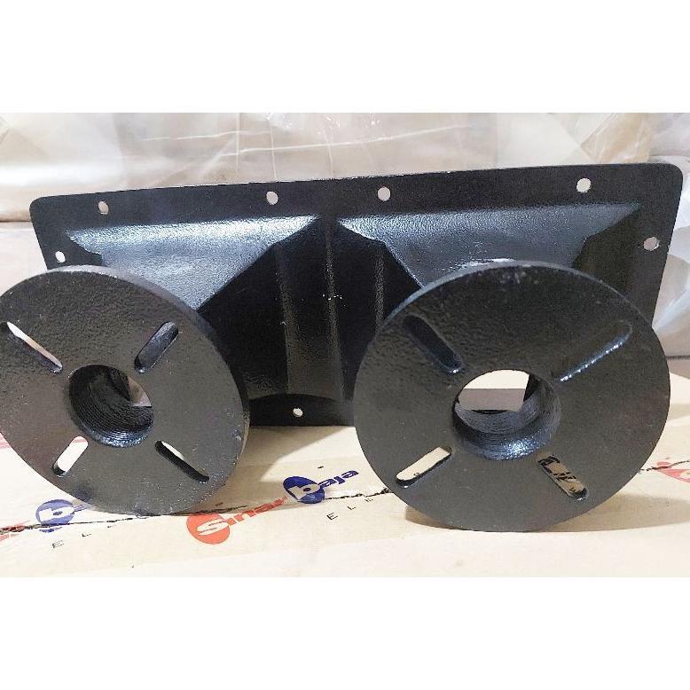CORONG HORN BESI DOBEL TWEETER UKURAN 34X15 DRAT