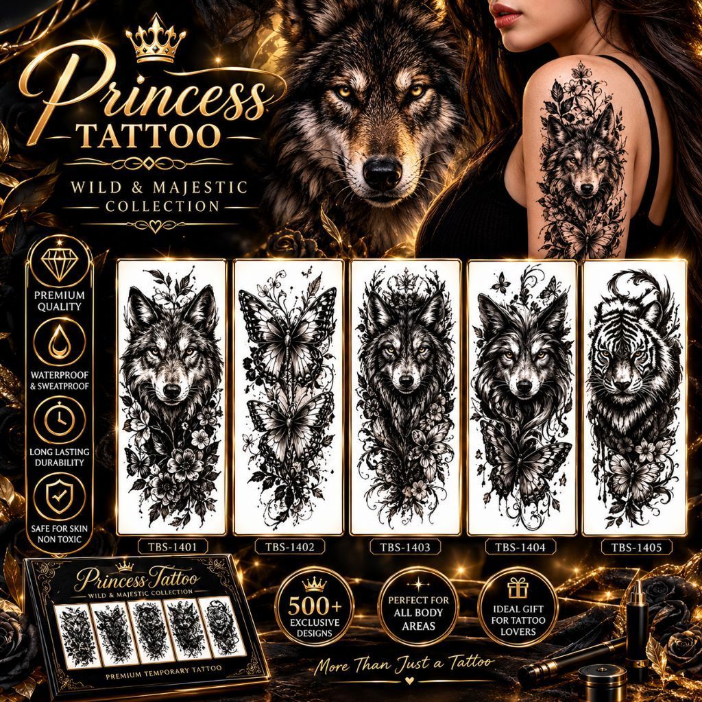 TATTO | Tatto temporer | Sticker tatto | Tatto kupu kupu | Tatto serigala | Tatto harimau