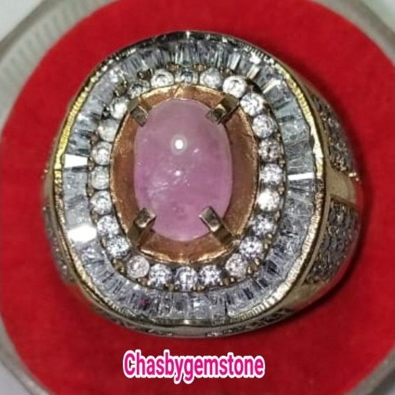 Batu Permata Ruby birma top crystal-cincin batu ruby burma cystal