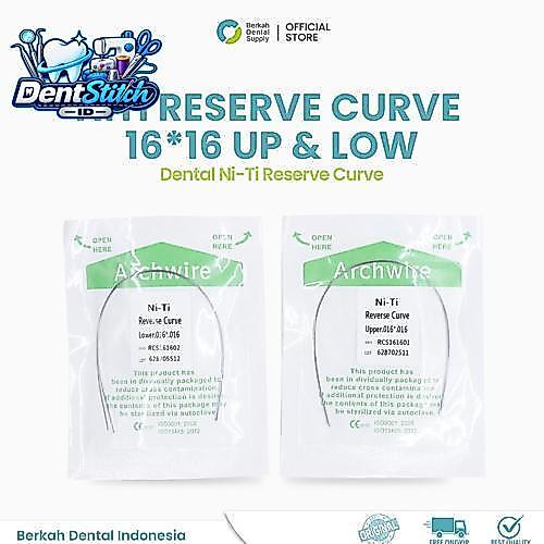 Dental Niti kawat Reverse Recta #16*16 Upper dan Lower