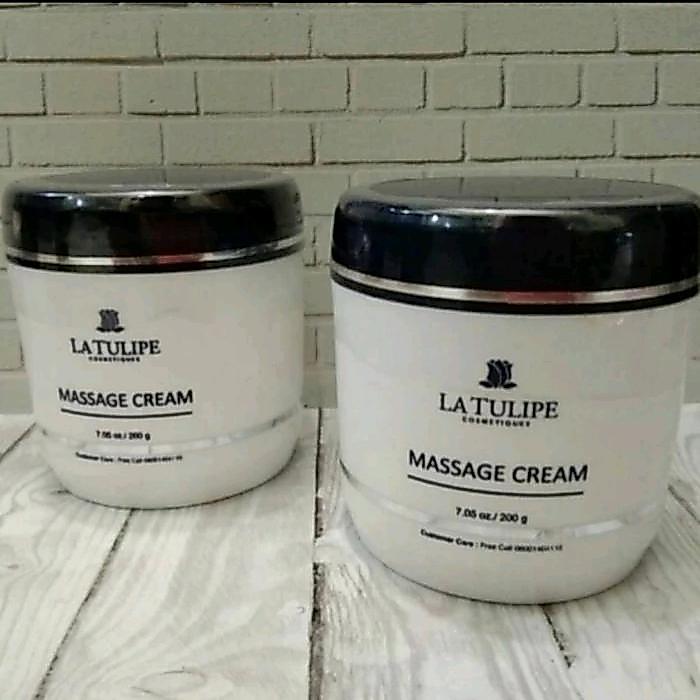 MASSAGE CREAM LA TULIPE-200GR CREAM MASSAGE WAJAH LATULIPE