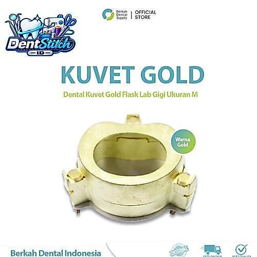 Dental Kuvet Cuvet Gold Flask Lab Gigi