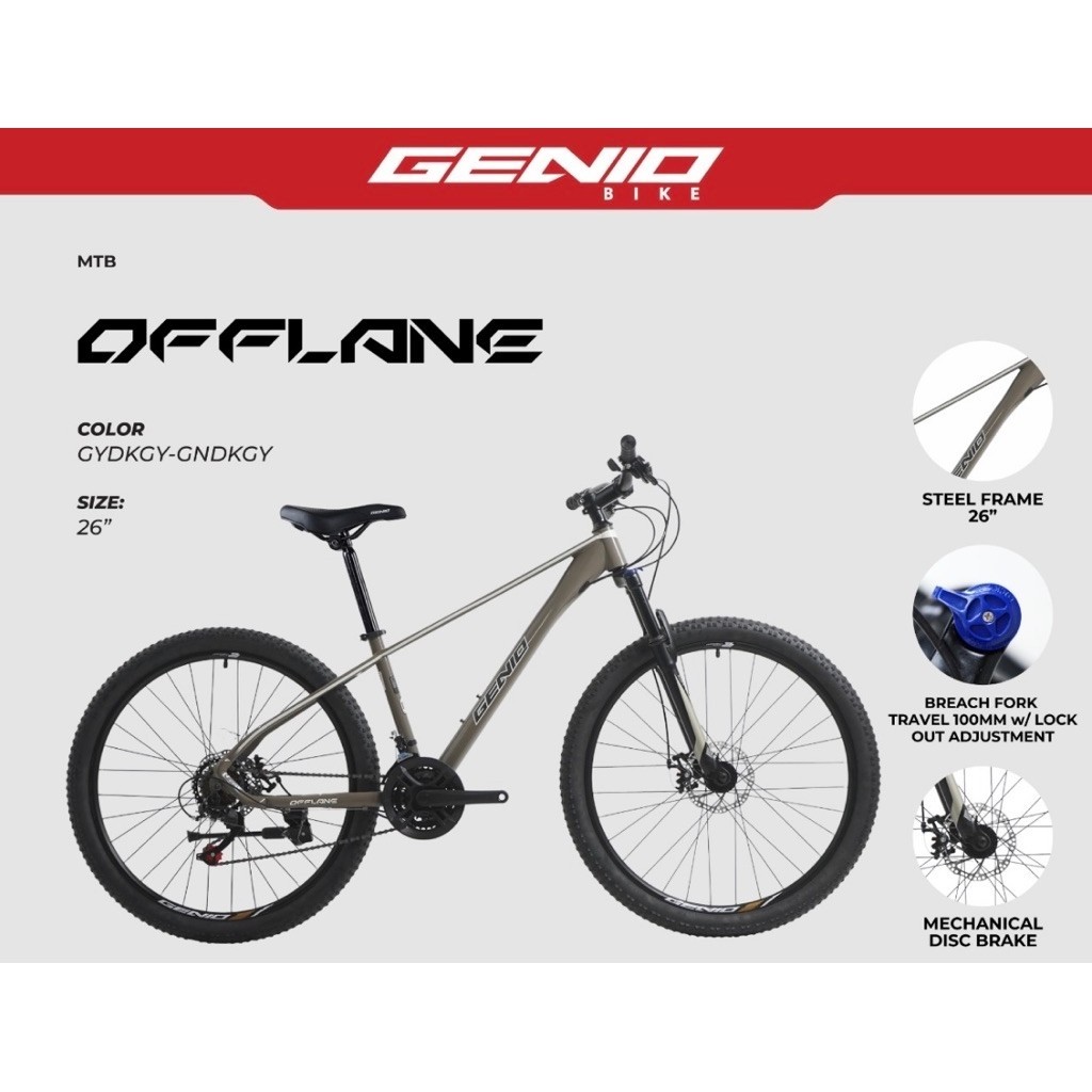 Sepeda Gunung MTB Genio 26 inch Offlane