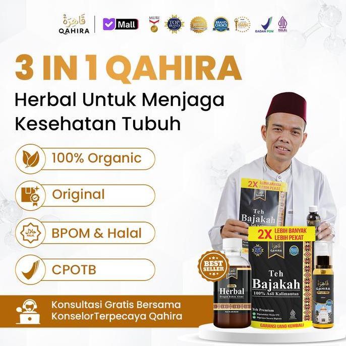 QAHIRA- Produk Bajakah Asli Kalimantan-Suplemen Kesehatan untuk Benjolan, Lipoma, Tiroid, dan Tumor,