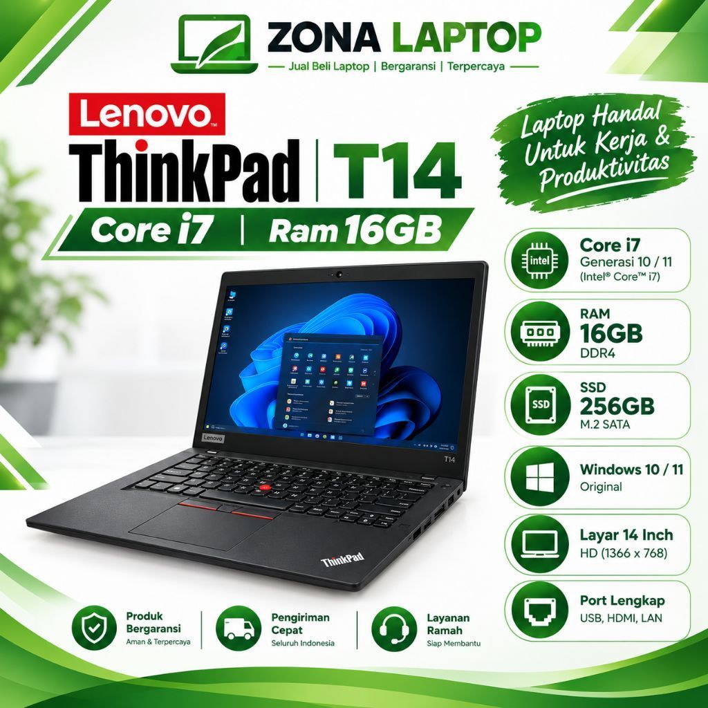 LAPTOP LENOVO THINKPAD T14 CORE I7 - THINKPAD T14 CORE I5 - LAPTOP LENOVO THINKPAD T490 CORE I5 - LA