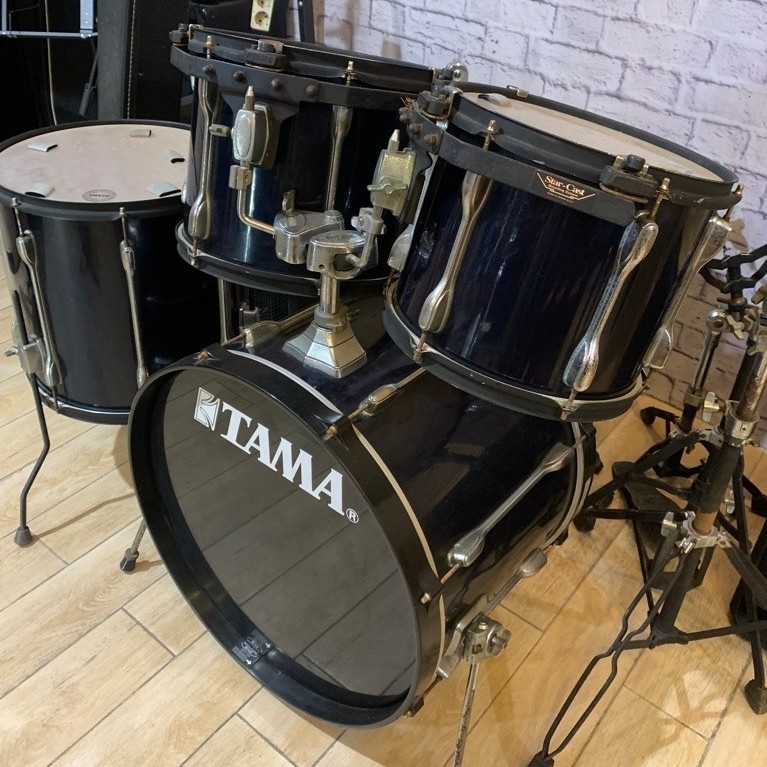 DRUM AKUSTIK TAMA ROCSTAR TAIWAN FULLSET CYMBAL HIHAT 2ND MULUS