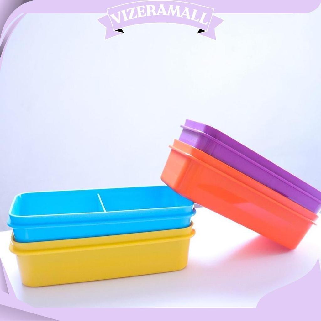 kubox kotak makan rectanguler with divider/lunch box Promo