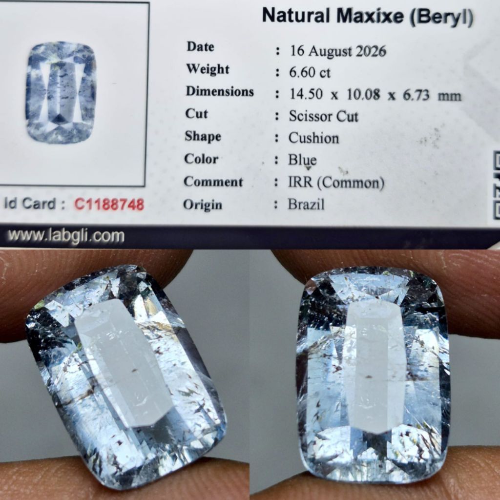 NATURAL  MAXIXE BERYL  ( FREE MEMO ) D404