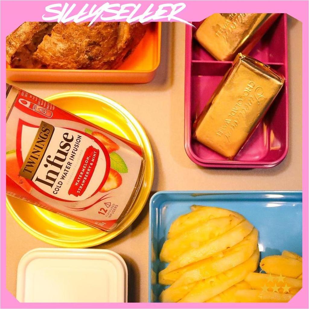 kubox kotak makan rectanguler with divider/lunch box Promo