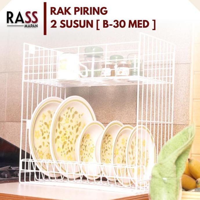 NEW Rak Piring Gelas Mini 2 Susun Tatakan B 30 ME MED MED+T B 30MEG B 30ME