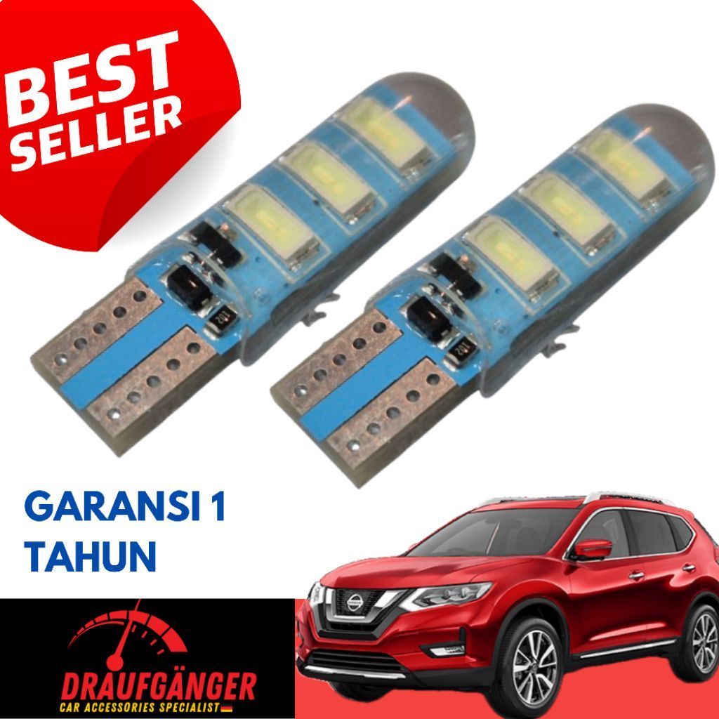LED Lampu Senja Nissan Xtrail T32 Isi 2pcs Socket T10 21Watt 12v Blue Ice Garansi 1 Tahun PnP Nissan