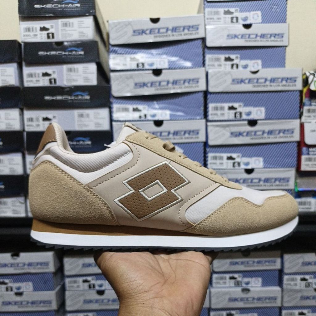 Sepatu Lotto Erdem brown original resmi MAP