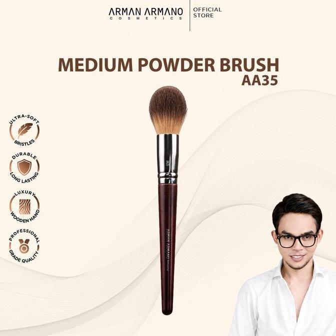 [ MEDIUM POWDER BRUSH ] ARMAN ARMANO - Kuas Bedak | Kuas Makeup | Pengantin | Makeup Set