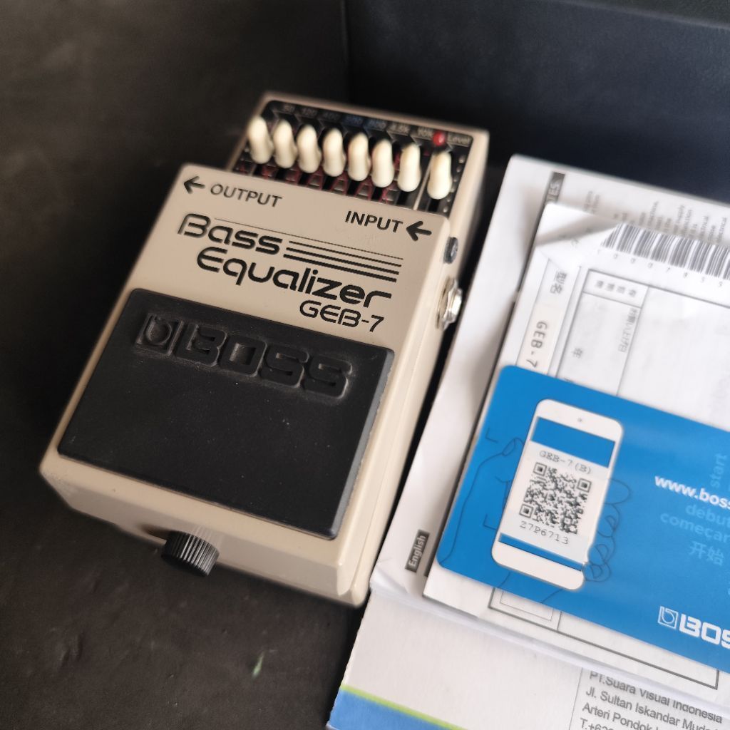 Boss GEB 7 Bass Equalizer, Efek Bass ,Not GEB 7, GE7B, Nux