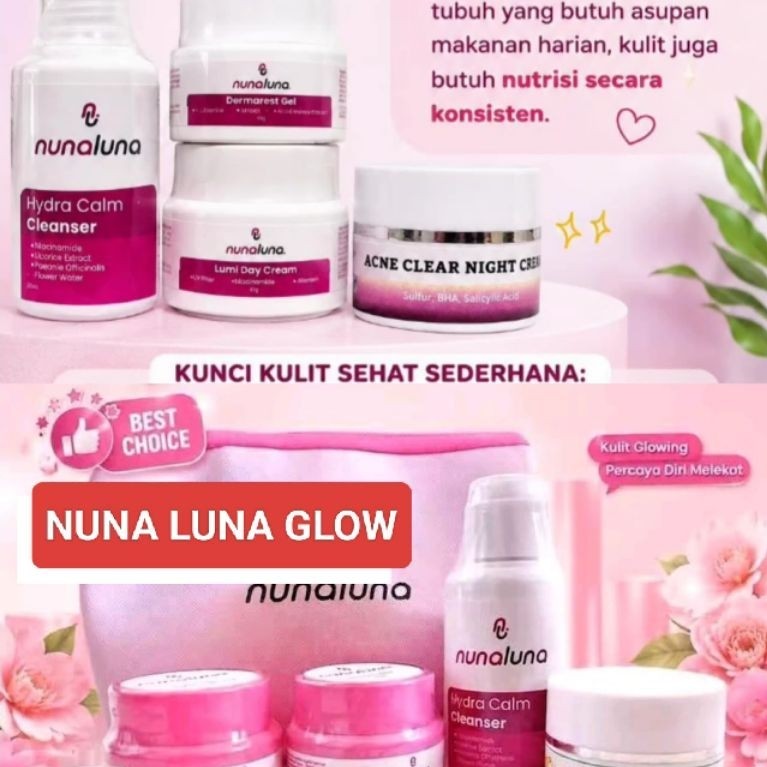 Nuna luna skincare/skincare nuna Luna paket wajah nuna Luna beauty