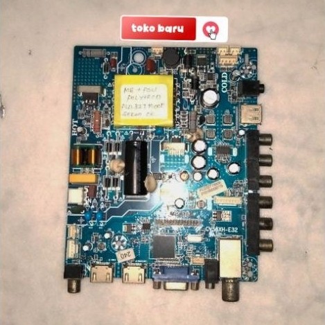 mainboard tv Polytron second copotan original PLD32T1500E