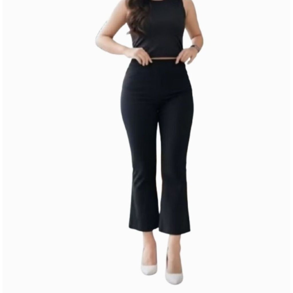 80 Celana scuba cutbray 7/9 model ngatung wanita street