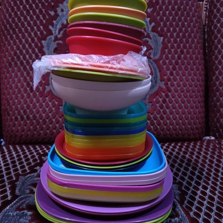 piring dan mangkok TUPPERWARE PL/Mantan/Second/Bekas berbagai kondisi