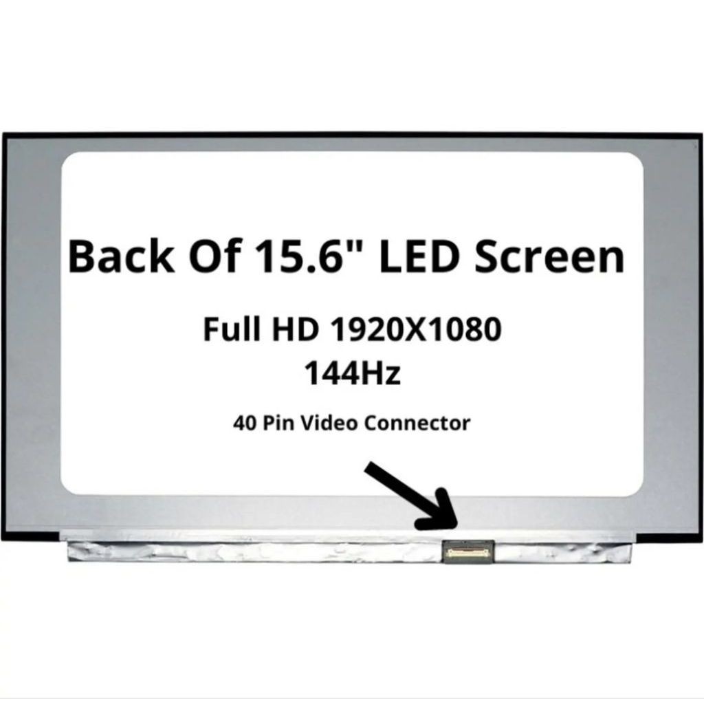 Layar LED LCD Laptop HP Pavilion 15 Dk1064TX 15-Dk1065TX 15.6 Inch Full HD IPS 144Hz
