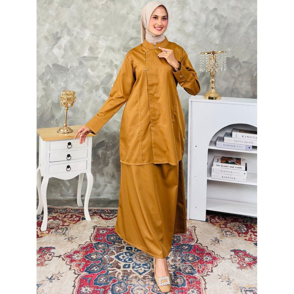 Divera Muslimah Setelan Baju Dan Rok Pemda NAIRA Seragam Pemda Pns Setelan Tunik Timbul Pemda Kekini