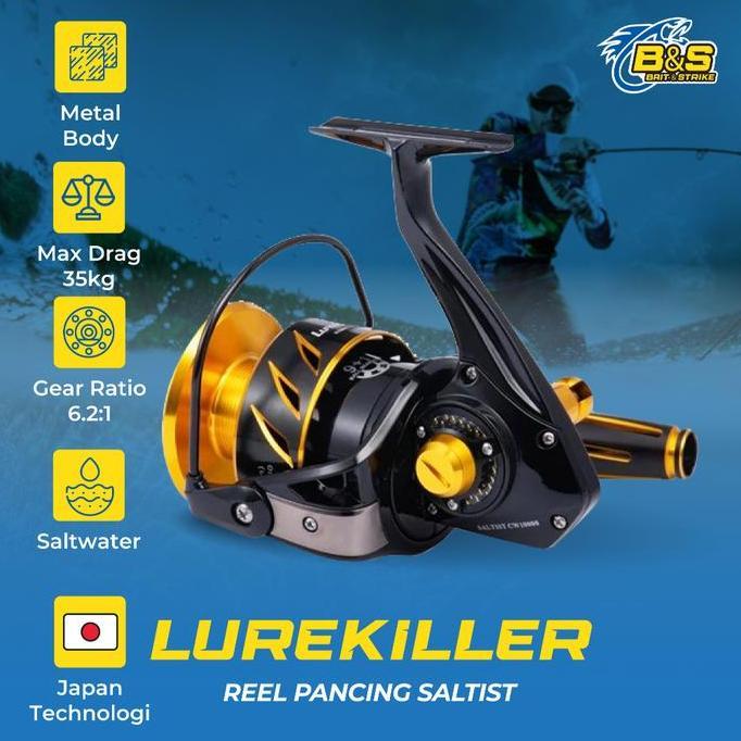 Lurekiller Saltist Jepang Reel Pancing Full Metal Cw3000/Cw4000/Cw4000H/Cw5000/Cw6000/Cw10000/Cw1000