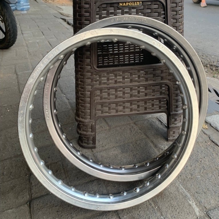 velg TK japan ukuran 160-185 ring 16 warna silver kilat & titanium